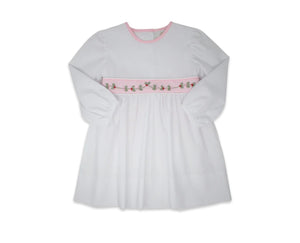 Lullaby Set Blissful Band White Dress with Holly Embroidery
