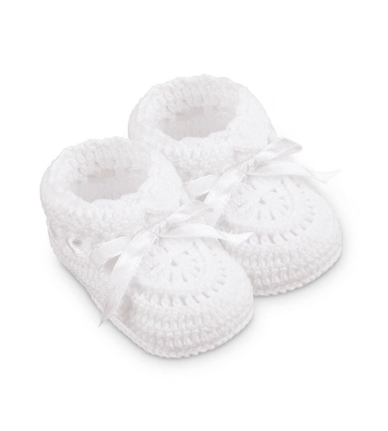 Jefferies Socks Hand Crochet Ribbon Booties