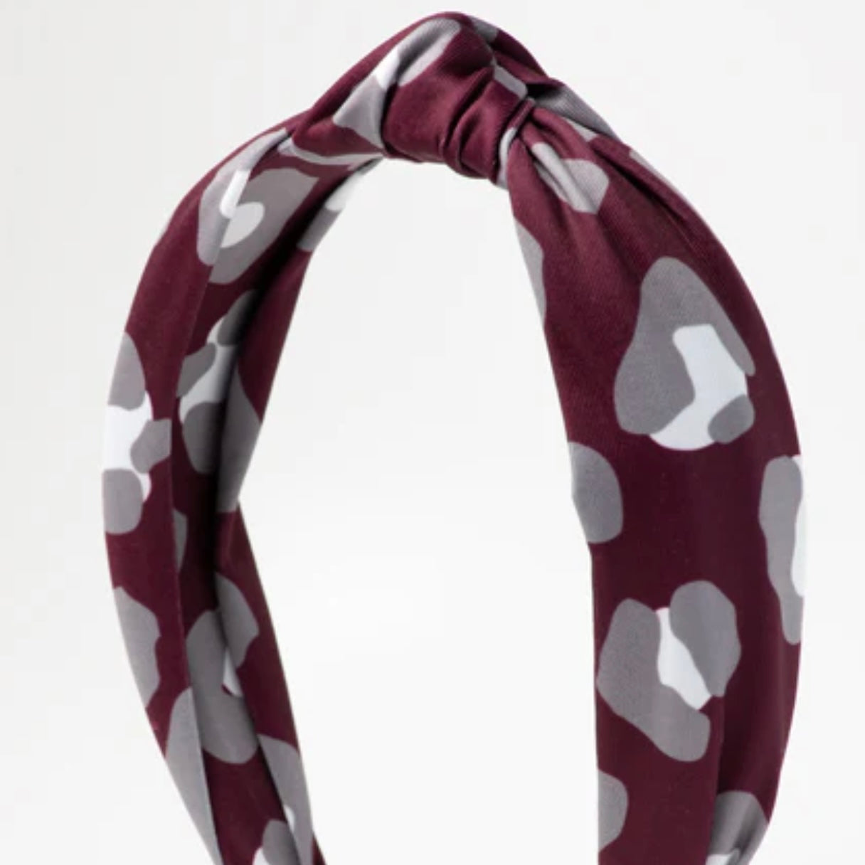 Azarhia Maroon Leopard Headband