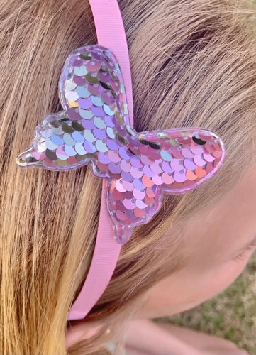 Lolo Headbands Sequin Butterfly - Pastel
