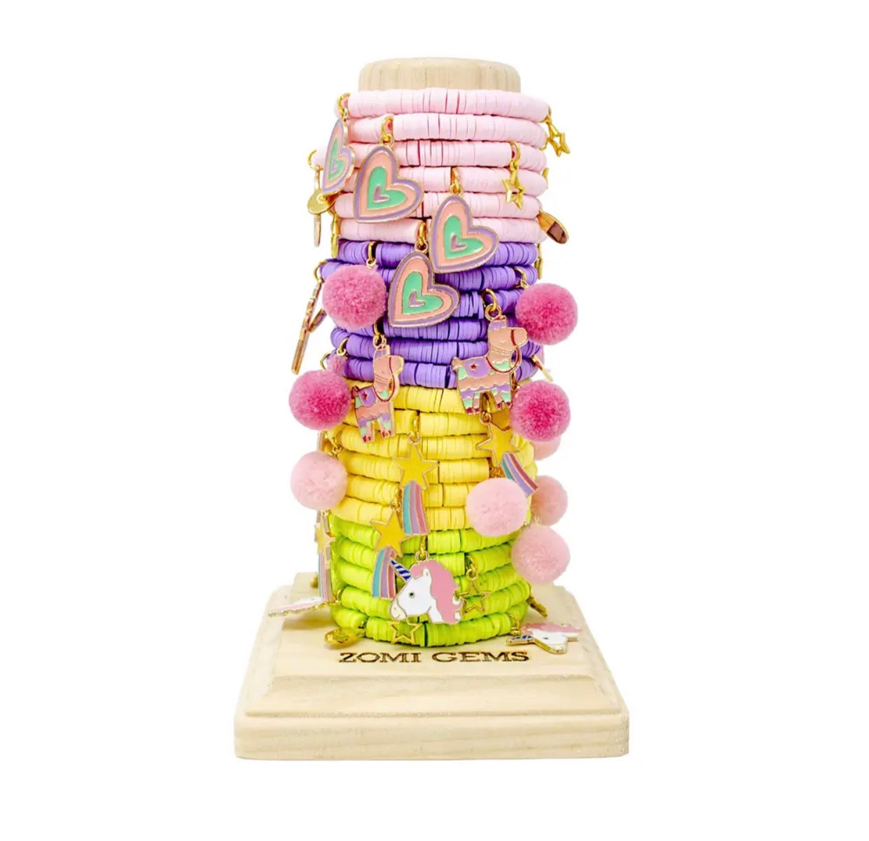 Zomi Gems & Tiny Treats Bright Pom Pom Bracelet