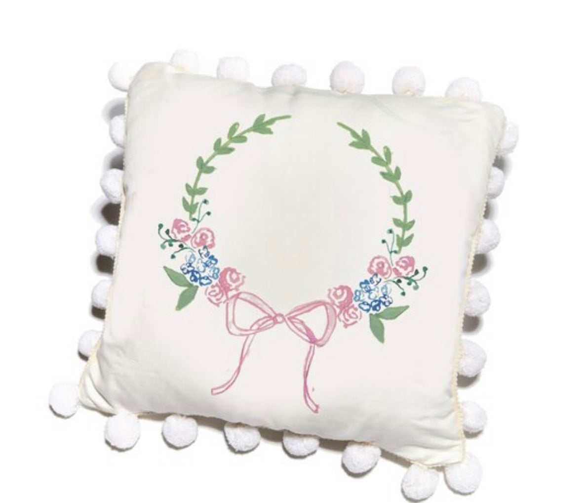 Over The Moon Pom Pom Pillow