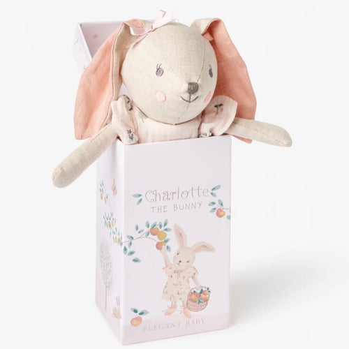 Elegant Baby Charlotte the Bunny in a Box