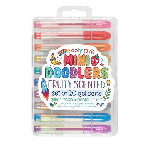 Ooly Mini Doodlers Fruity Scented Gel Pens-Set of 20