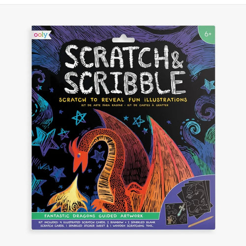 Ooly Scratch and Scribble Art Kit: Fantastic Dragons