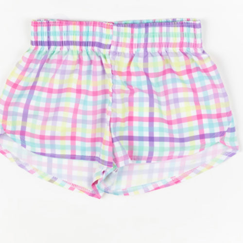 Azarhia Girls Pastel Plaid Short