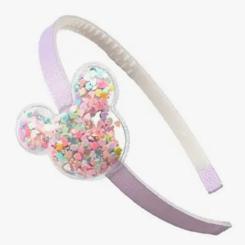 Lolo Headband Patel Grosgrain Ribbon with Shaker Mouse Ears
