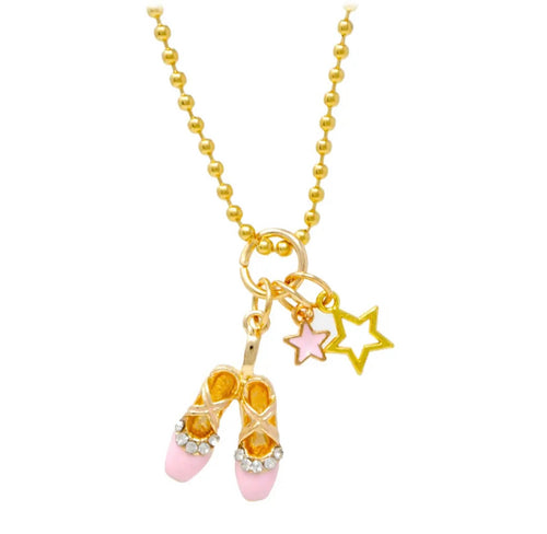 Tiny Treats Ballet Slippers and Charm Necklace