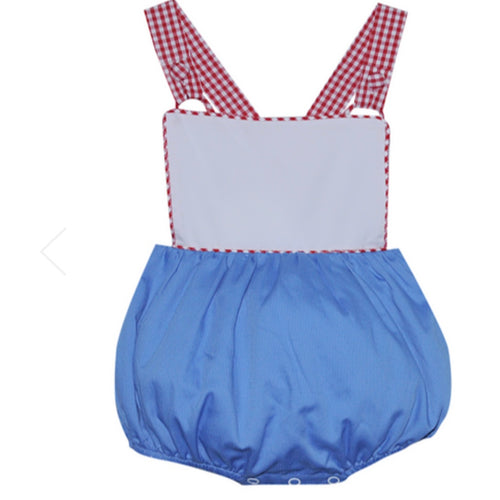 Remember Nguyen Boys Red White and Blue Bubble Sunsuit