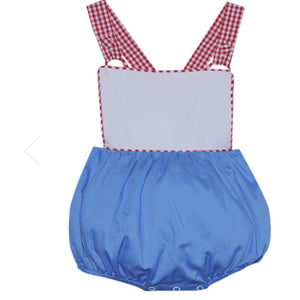 Remember Nguyen Boys Red White and Blue Bubble Sunsuit