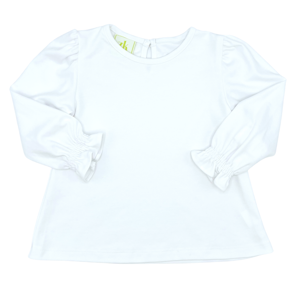 Zuccini Kids White Long Sleeve Knit Shirt
