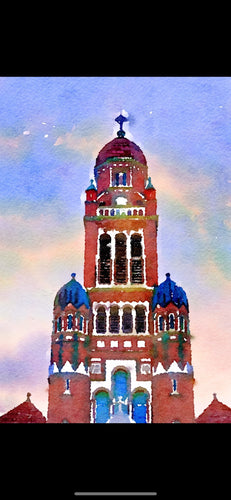 Cathedral of St. John the Evangelist Watercolor Print