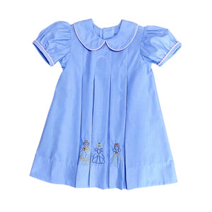 Remember Nguyen Blue Dress with Princess Stitching