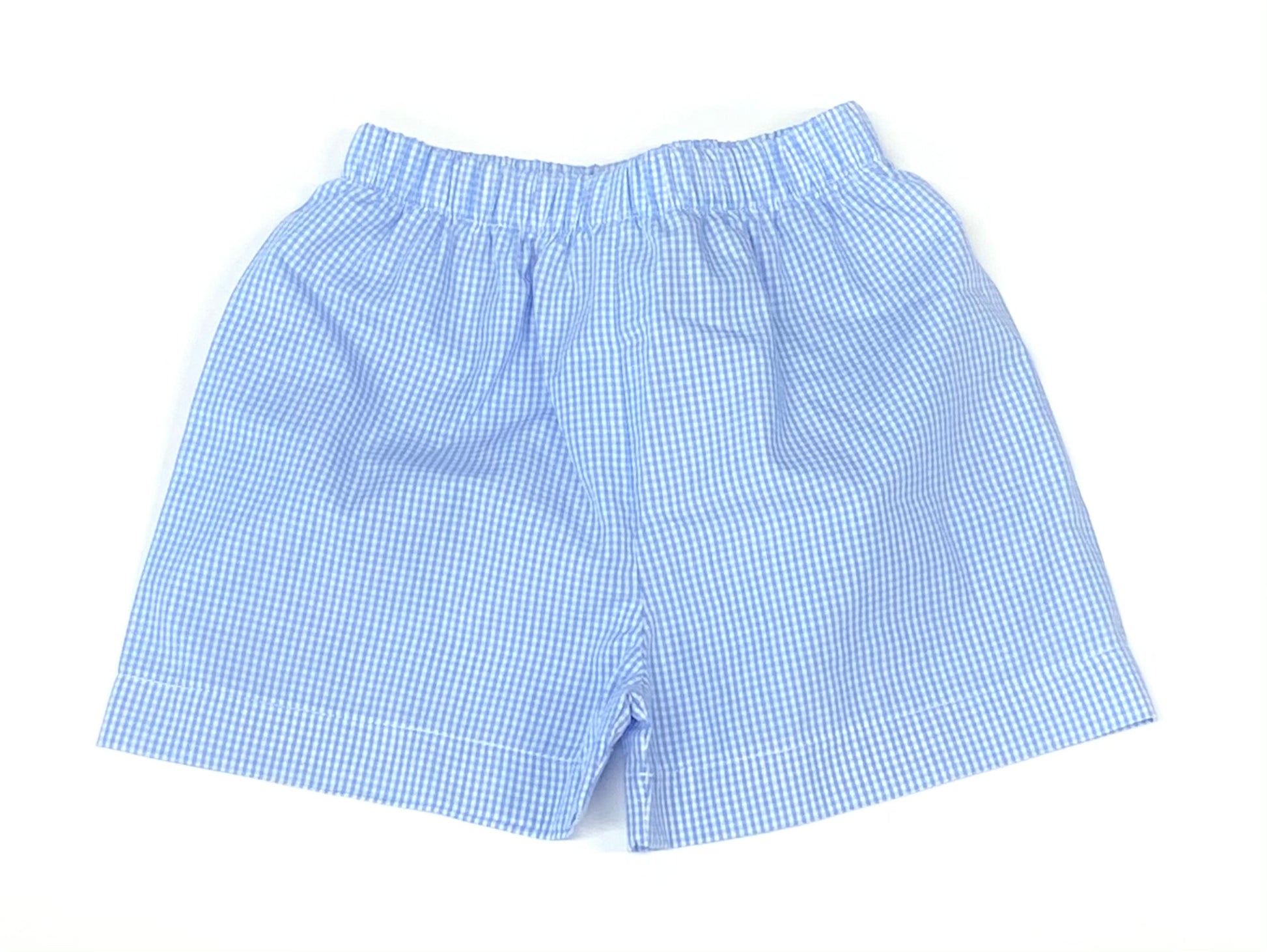 Lullaby Set Stewart Short Blue Gingham
