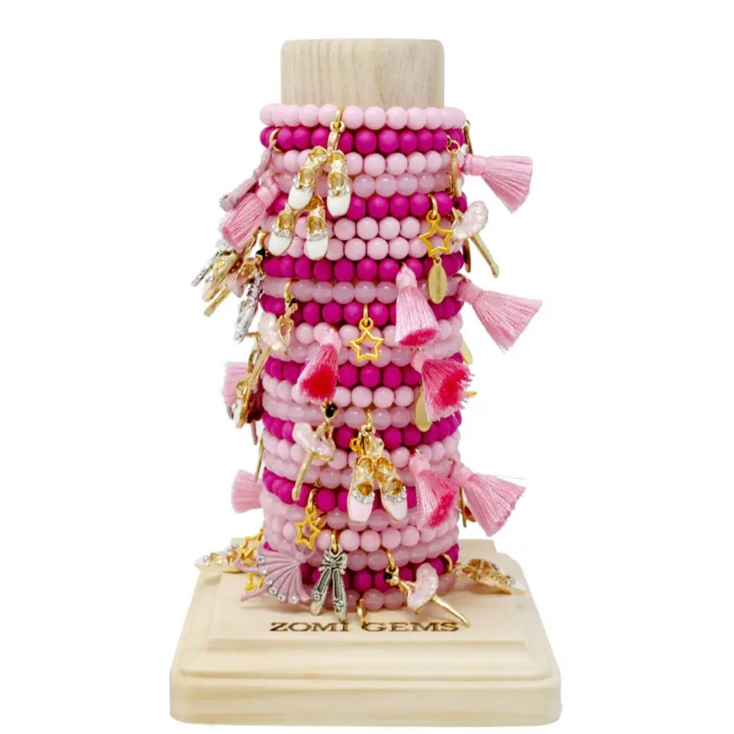 Tiny Treats Pink and Purple Dance Bracelet Tower