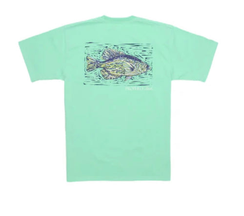 Properly Tied Green Crappie Tee